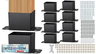 VEVOR 4x4 Post Base 10 Pcs Inner Size 3.6"x3.6" Post Base Brackets