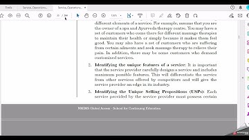 NMIMS -Dec 2023 Assignment-Service Operation Management : SEM3