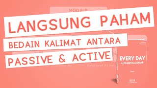 INI BEDANYA ACTIVE DAN PASSIVE VOICE DALAM KALIMAT BAHASA INGGRIS
