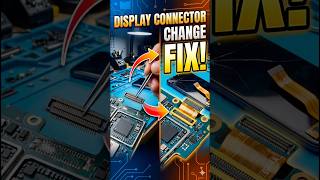 Fast display connector replacement / FPC change on a mobile motherboard. 🛠️⚡ #shorts #mobilerepair