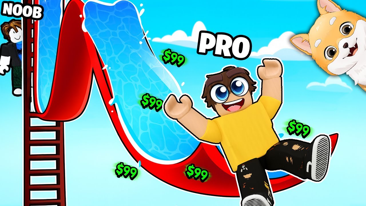 Fac TRILIOANE in URCA si SI DA-TE pe TOBOGAN in Roblox...