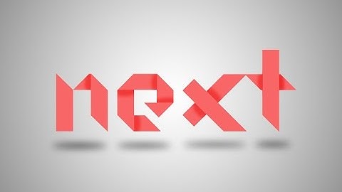 Photoshop Tutorial cs6 - Text Folded Paper - 3D Logo