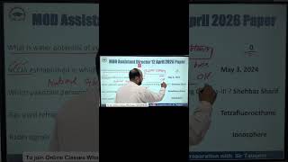 Assistant Director MOD 12 April 2026 Paper Solved | FPSC PPSC ASF AJKPSC SPSC gk| MOD