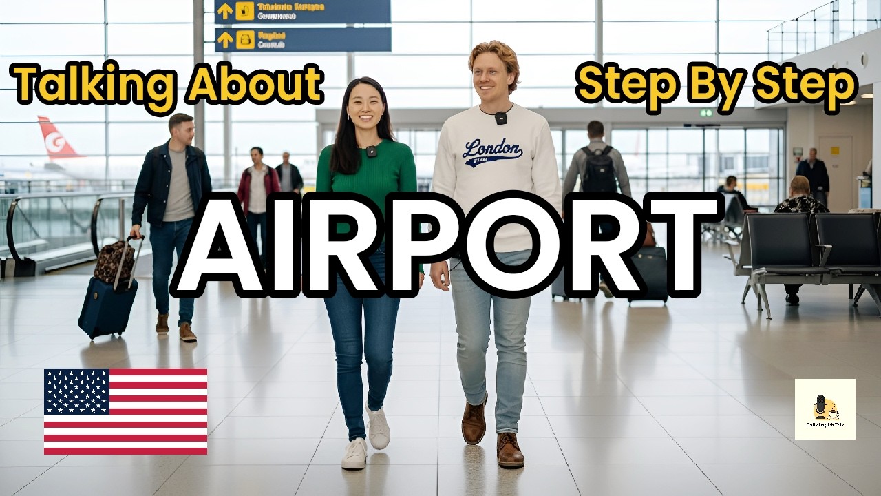 Essential Travel Vocabulary English Podcast Airport I Step by Step (A1-B1)