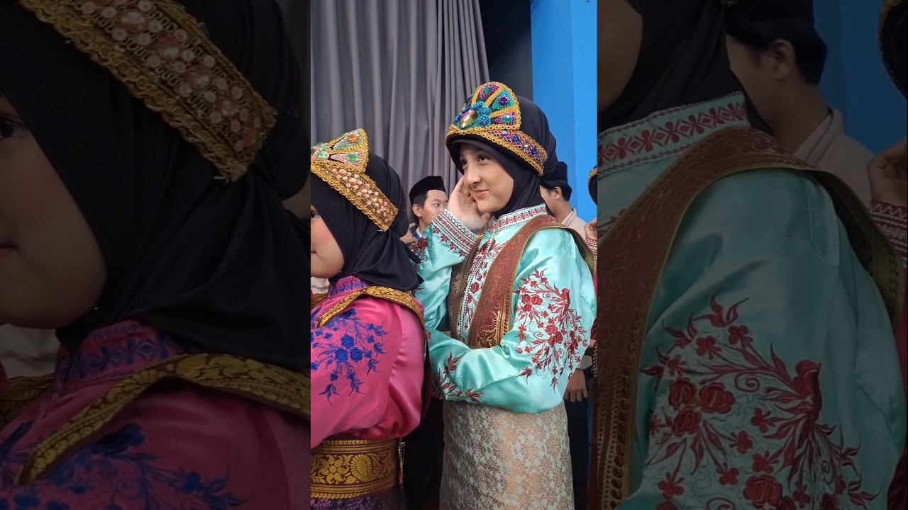 Cover Teteh alula ikut tari saman di sekolah