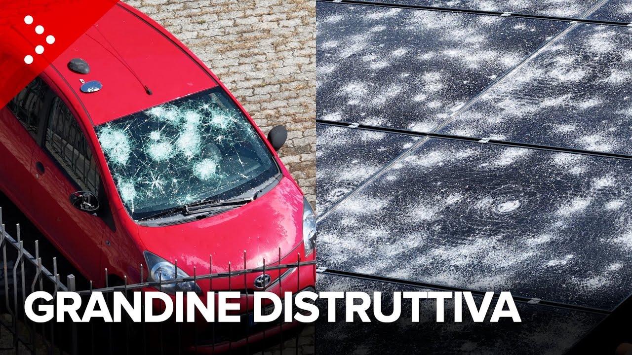 Maltempo, grandinata distruttiva a sud di Ivrea: danni ingenti a Pavone Canavese