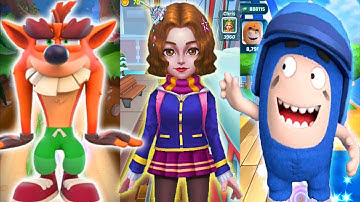 Crash Bandicoot, Oddbods Turbo Run, Subway Princess Runner Gameplay
