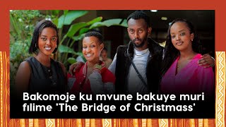 Vanessa,Saranda na Sano bakomoje ku mvune bakuye mu ikorwa rya filime 'The Bridge of Christmass'
