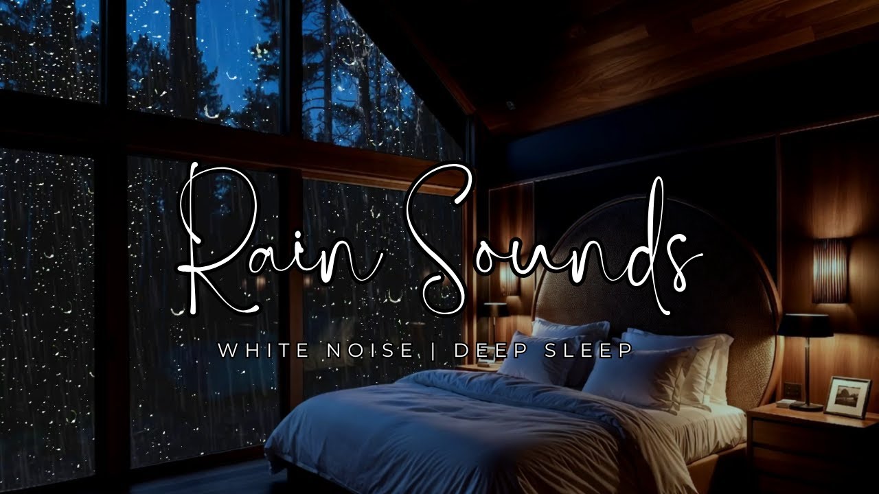 Perfect Rain Sounds For Sleeping – Warm Night Rain White Noise for Deep Sleep
