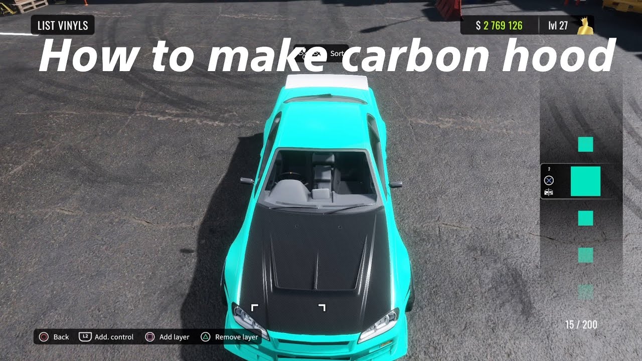 How to make a carbon hood in carx (2023) - Best Method! - YouTube