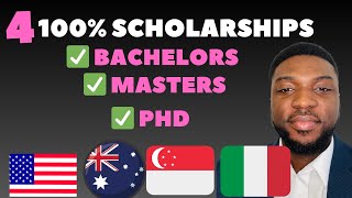 Fully Funded Scholarships in USA AUSTRALIA ITALY SINGAPORE For International Students 2025