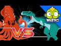 크라켄 VS 티라노사우루스 | 공룡배틀 | 티라노사우루스 | 크라켄 | Dinosaurs Battle | 깨비키즈 KEBIKIDS