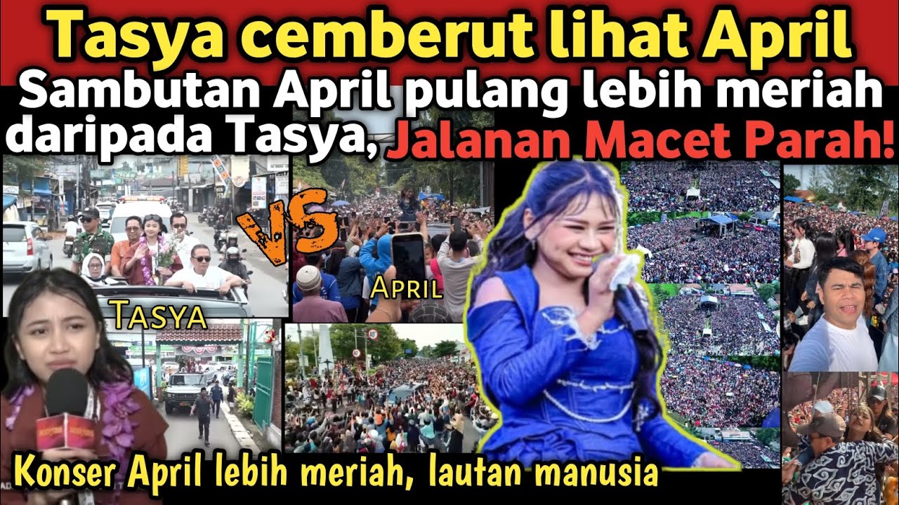 WOW Sambutan April lebih meriah di jalanan, Tasya sepi! Neti: April juara di Masyarakat, Tasya di VG