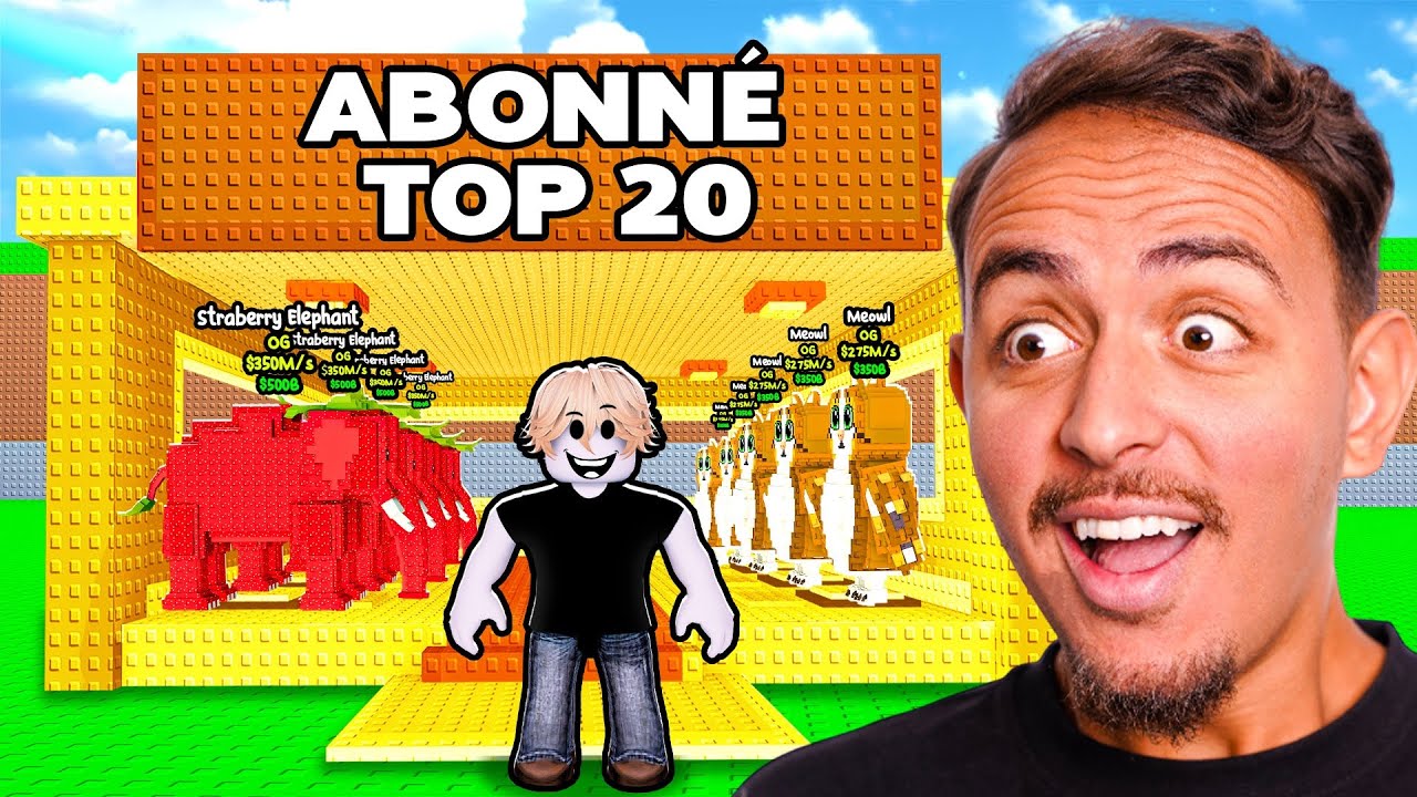 Je Fais Rentrer Un Abonné Dans le Classement Mondial Sur Steal A Brainrot