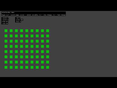 ofxKuTextGui addon example