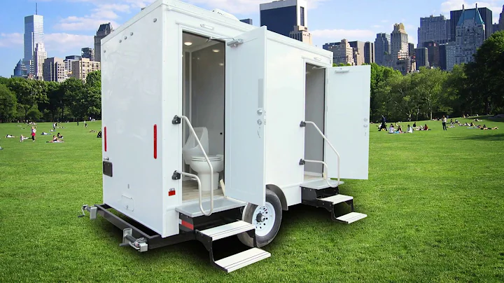 2 Station Bathroom Trailer | Affordable Advantage Series