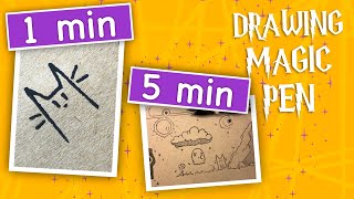 Cat drawing in 20 seconds and 5 minutes 🐈‍⬛