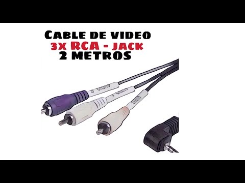 Video de Cable de video AV JACK 3.5/M-RCA/M 1.5 M Negro