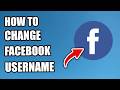 How to Change Facebook Username on Android