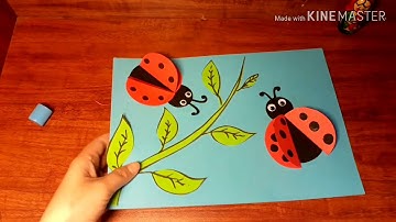 CẮT DÁN CON BỌ DÙA