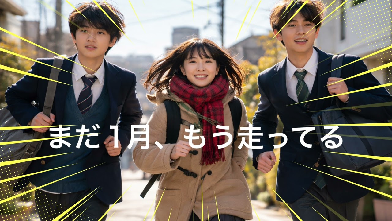 曲名　まだ1月、もう走ってる🎒