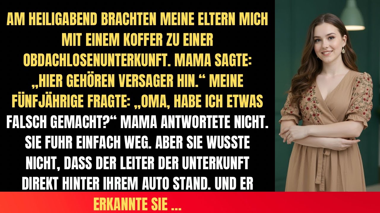 Meine Eltern haben mich und meine 5-jährige Tochter in einem Tierheim zurückgelassen – bis die Leite
