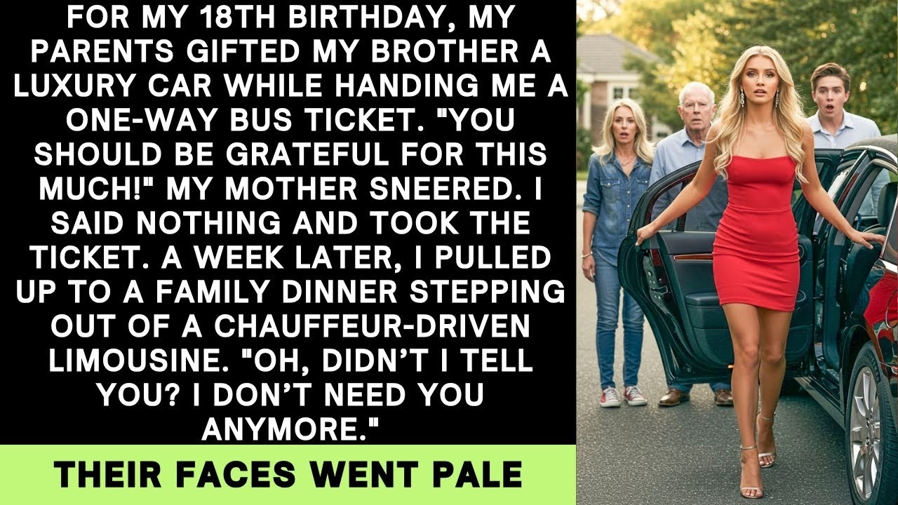 My Parents Gave My Brother a Brand New Car—And Me, a Bus Ticket  So I Showed Up in a Limo