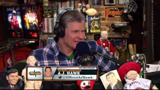 A.J. Hawk Talks About Having Aaron Rodgers as House Guest After Season 1/21/14