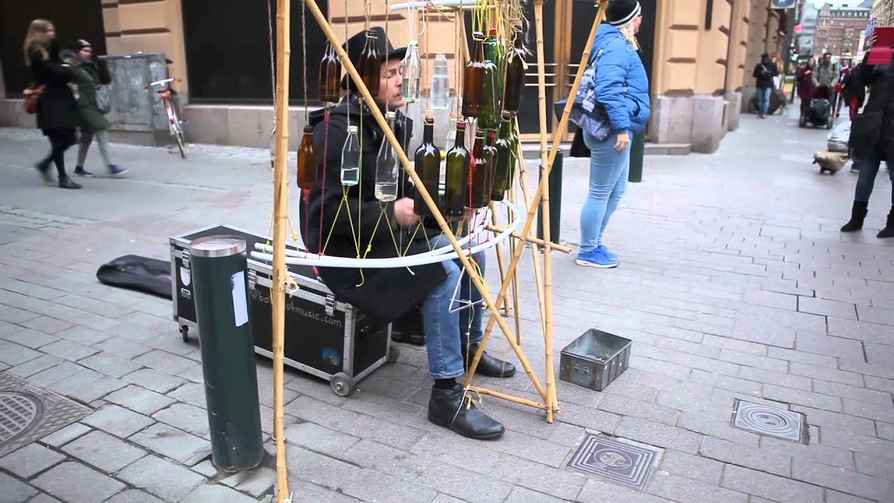 Street Musician by Fedor Grigorev Playing Glass Bottle Xylophone YouTube