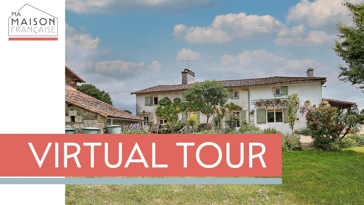 Virtual Tour N12846E detached 3bed/2bath, barn & land 79340 Chantecorps