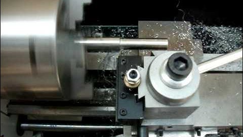 Turning stainless steel on the Micro-Mark 7x14 mini lathe...