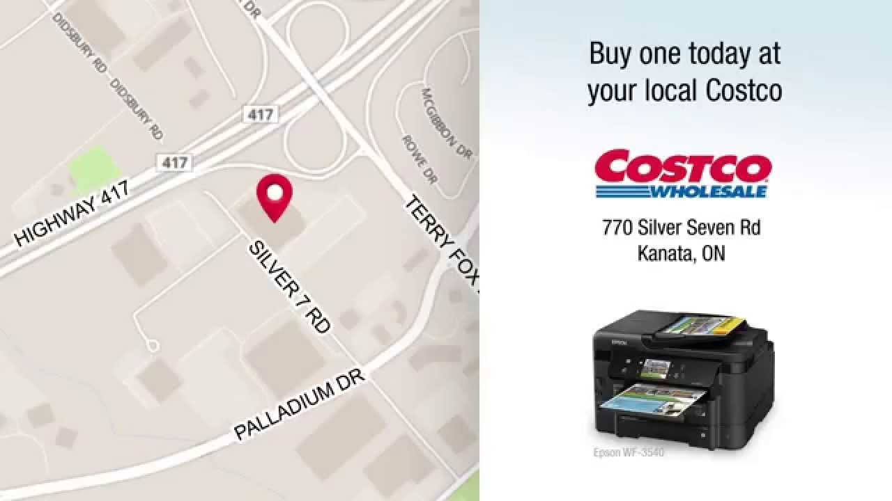 Epson WorkForce 3540 Save on Ink Costco Ottawa YouTube