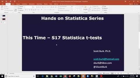 S17 Statistica t-tests
