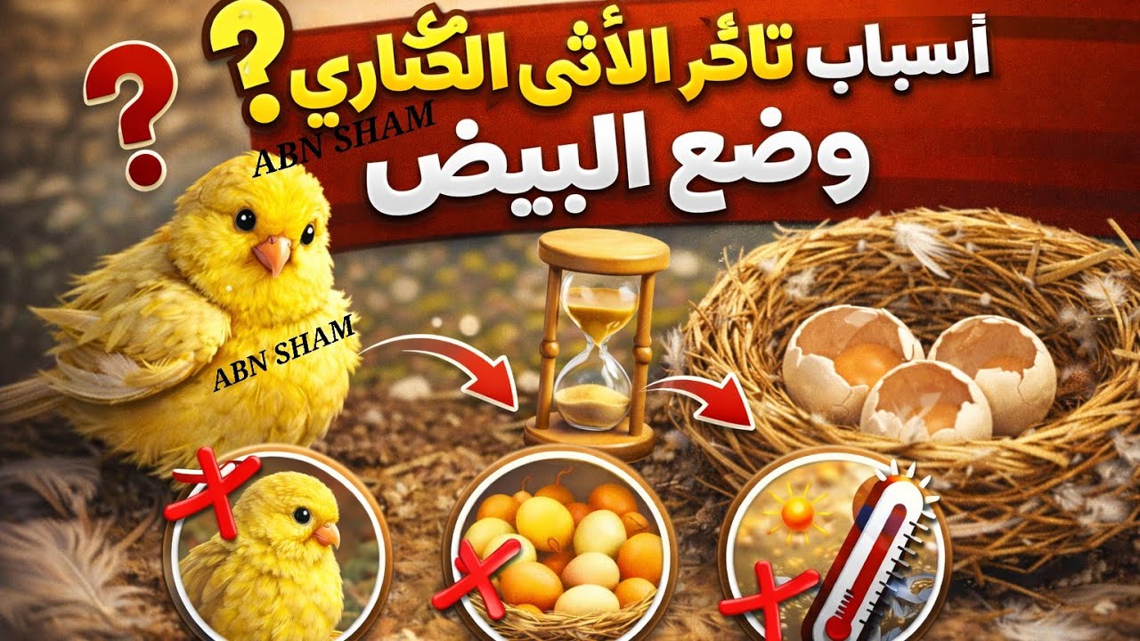 انثى كناري لا تلف العش&أنثى كناري تلف العش ولا تبيض&أنثى كناري تبيض مرتين ويطلع البيض غير مخصب #أنثى
