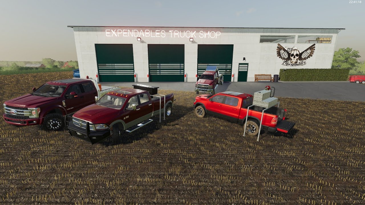 Farming Simulator 19 Mod Review #10 - Dodge ram 3500 - workshop - 2018  Ford F-450