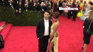 Lea Michele and Joseph Altuzarra arrive at 2014 Met Gala Redcarpet