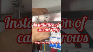 Installation of Cabinet Rows Electrical Panel #electrical #electricalwork #viral  #electric