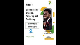 LFBS MODULE 5 STROYTELLING FOR BRANDING