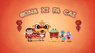 Gong Xi Gong Xi 恭喜发财 | Songs for Kids | Hogie the Globehopper | Geography Cartoons for Kids