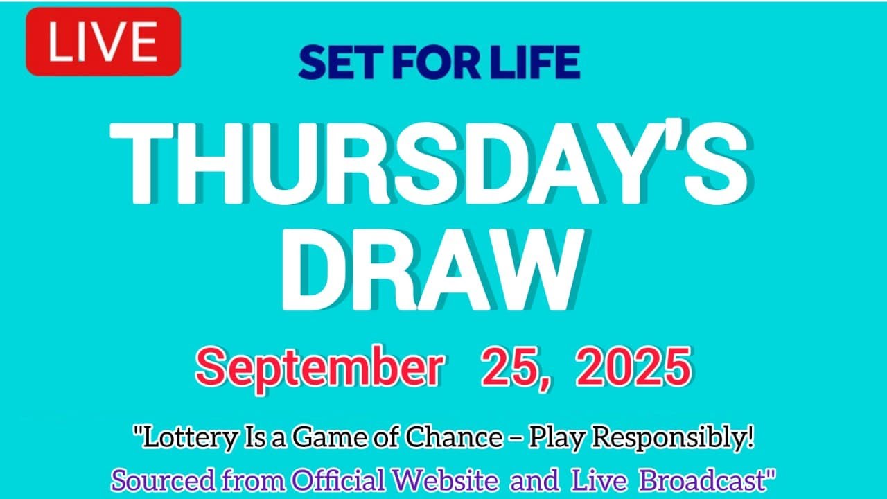 The National Lottery Set For Life Live draw results from Thursday 25 ...