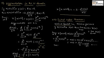 Properties of Z transform in signals and systems (part-2) || EC Academy