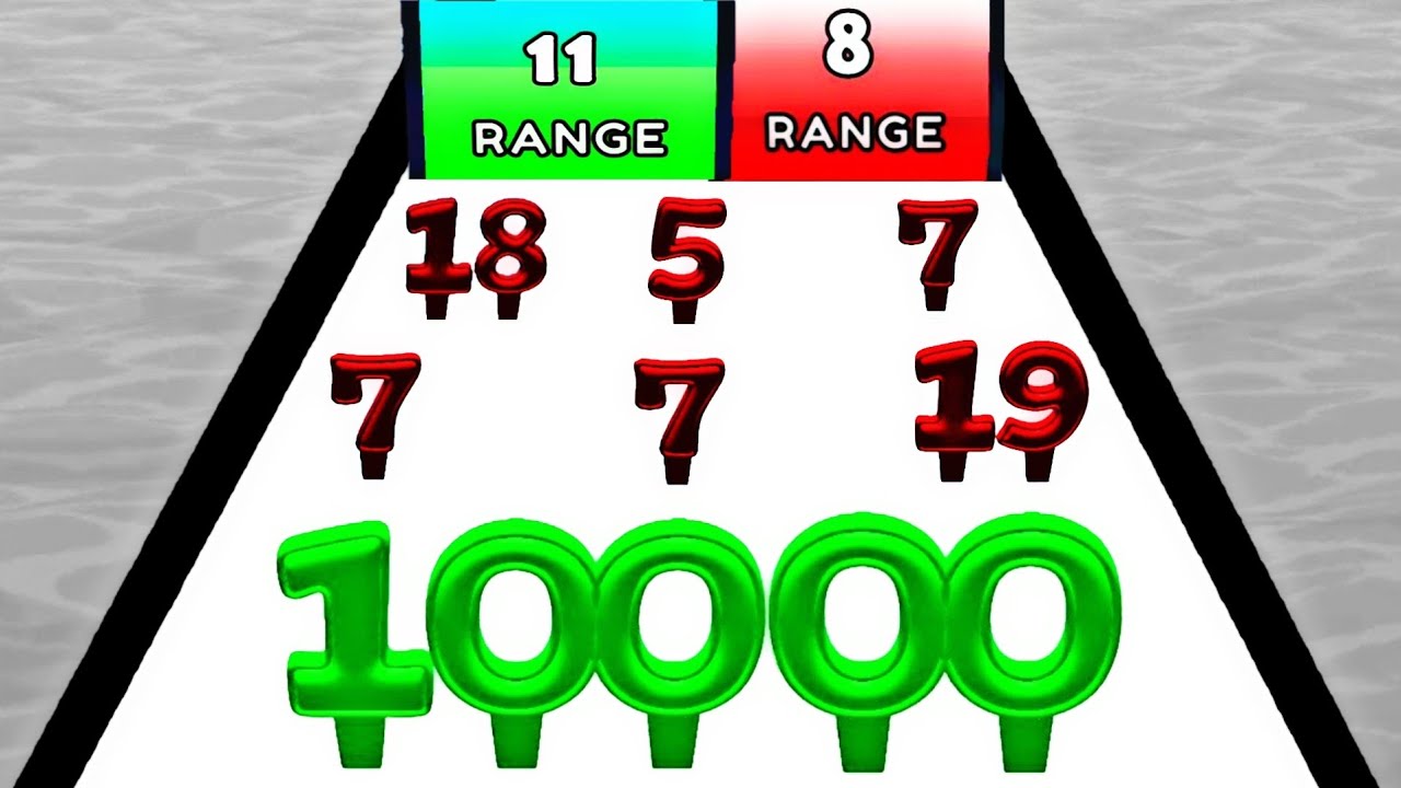 NUMBER MASTER = Digit Shooter + Merge Numbers 3D 2048 (Math Game)