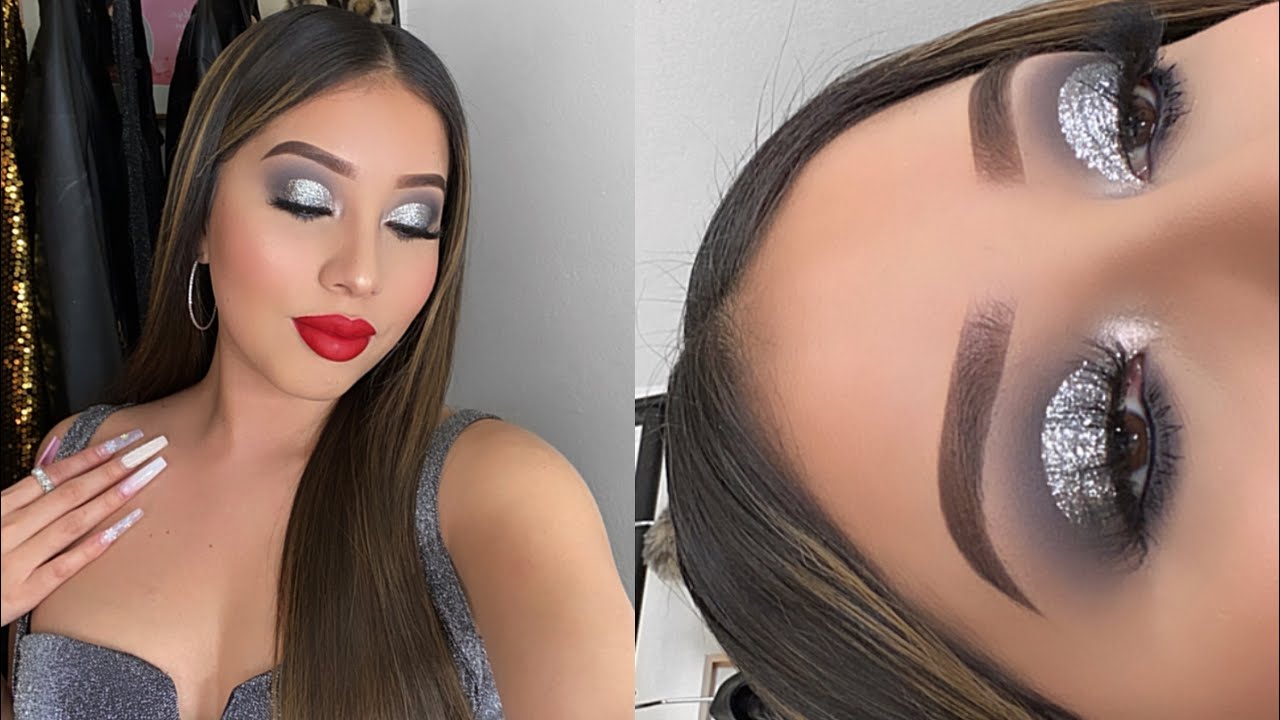 NEW YEARS EVE MAKEUP TUTORIAL 🖤 - YouTube