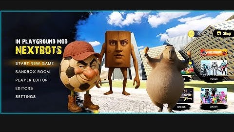 Nextbots in New playground mod New updated new 9.2.11 unlocked every character chasing nextbots