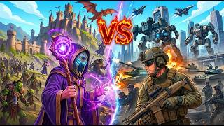 Wizards vs. Modern Tech! Who Wins in a War Between Two Worlds | WorldBox