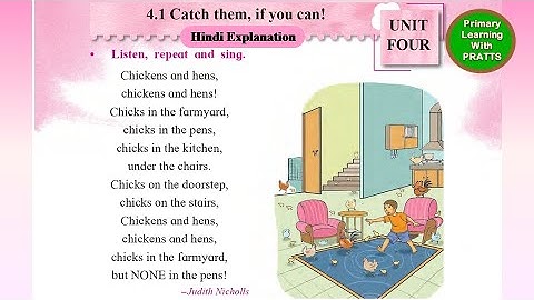 Unit 4.1 Catch Them If You Can, Hindi Explanation, Std 2, Balbharati, Maharashtra Board,