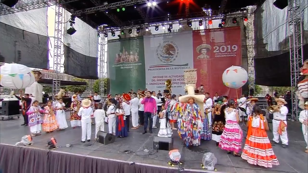 10 junio Espectáculo cultural previo al Informe de actividades del presidente López Obrador