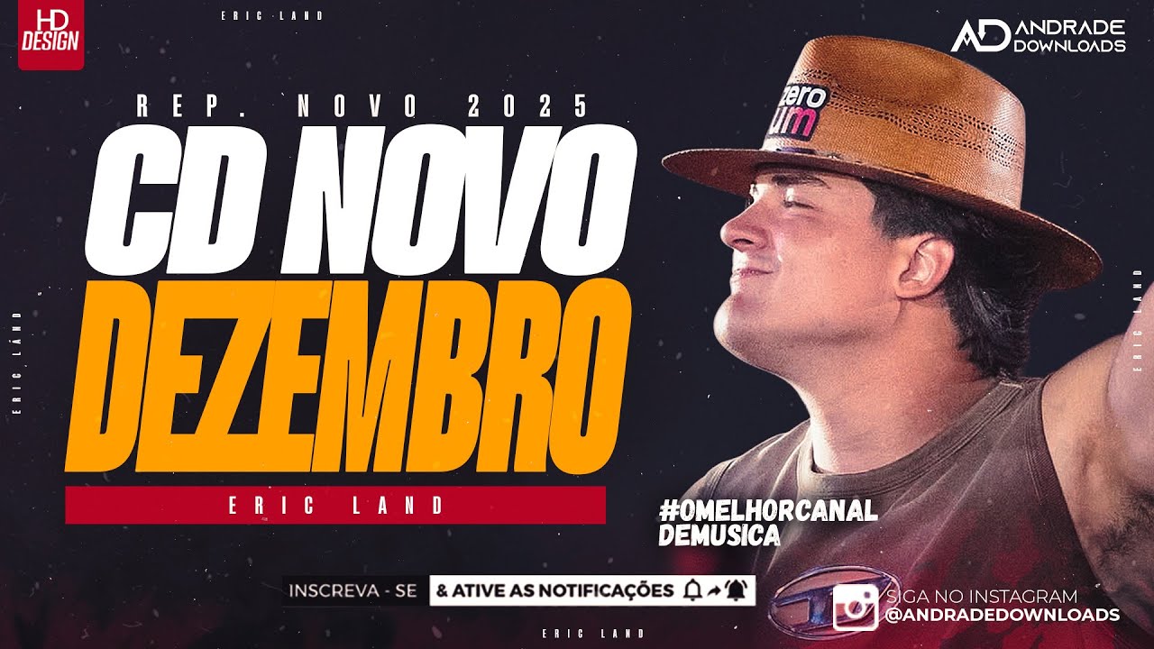 ERIC LAND - CD DEZEMBRO 2025 - ( MÚSICAS NOVAS ) - PAREDÃO @AndradeDownloads