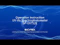 UV-Vis Spectrophotometer SP-UV752E Operation Instruction-20251002