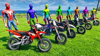 Racing Spiderman Motorcycle Extreme Double Mega Ramp Parkour Challenge screenshot 1